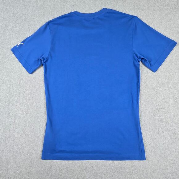 Puma FIGC Italia Badge T Shirt Mens Size Medium Blue Short Sleeve - Picture 9 of 16